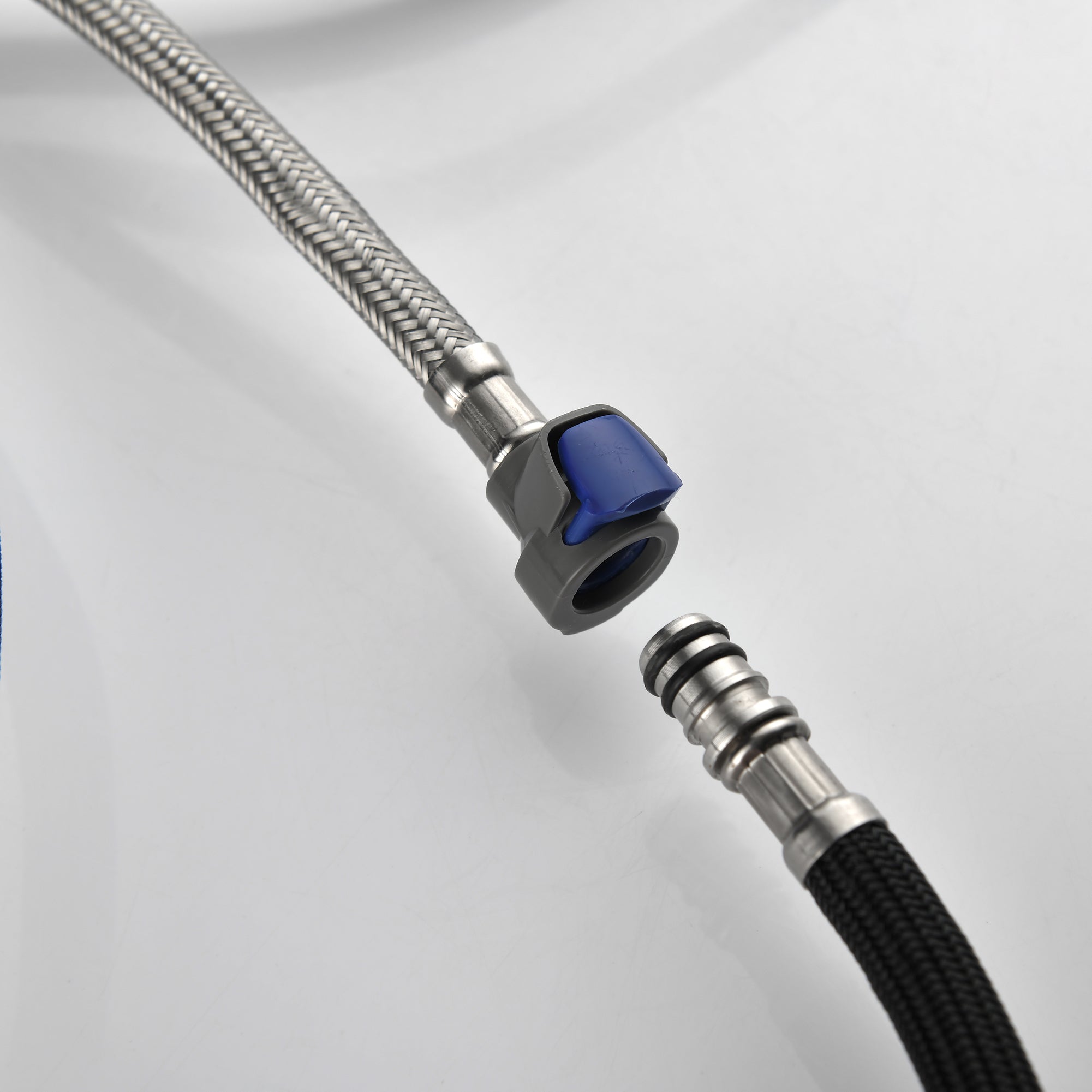 High Curvature Single Handle Kitchen Sink Faucet With Deck, Commercial Modern Stainless Steel Kitchen Faucet